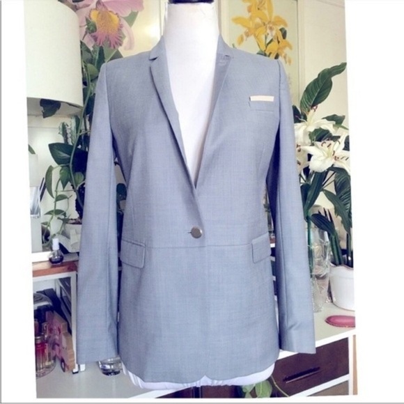 The Kooples Wool Lightweight Blazer in blue 36/1/S
